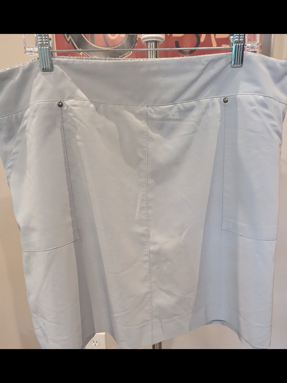SALE $18 Nancy Lopez Delux Dri Grey Golf Skort Plus Size 2XL EUC